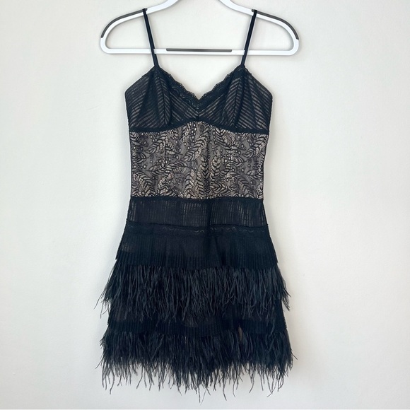 BCBGMaxAzria Black and Nude Mini Dress - Picture 1 of 7